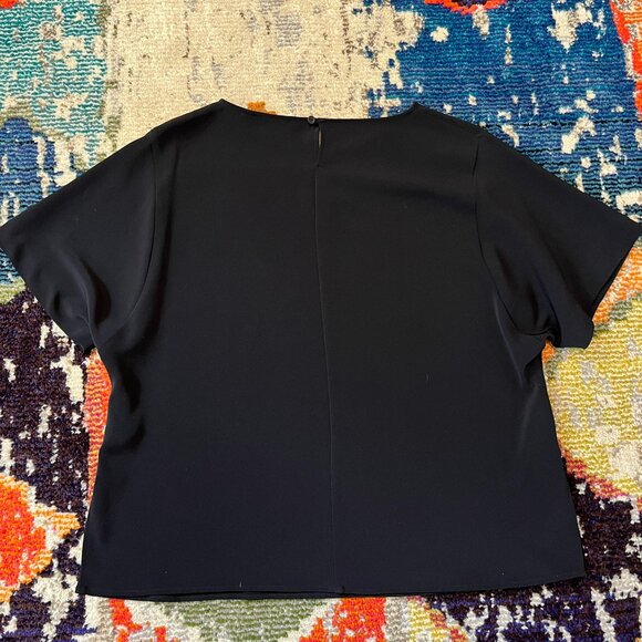 Set of 2 Uniqlo Drape Dolman Short-Sleeve Blouses, Black and Green, size Small - Picture 6 of 16